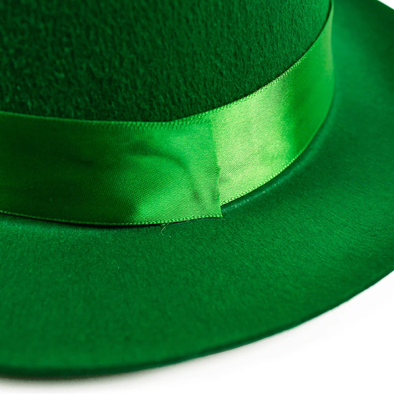 Moda Costume da giorno di San Patrizio Uomini adulti Fantasia Steampunk Retro Cosplay Cappello verde Abiti Accessorio per feste di carnevale di Halloween