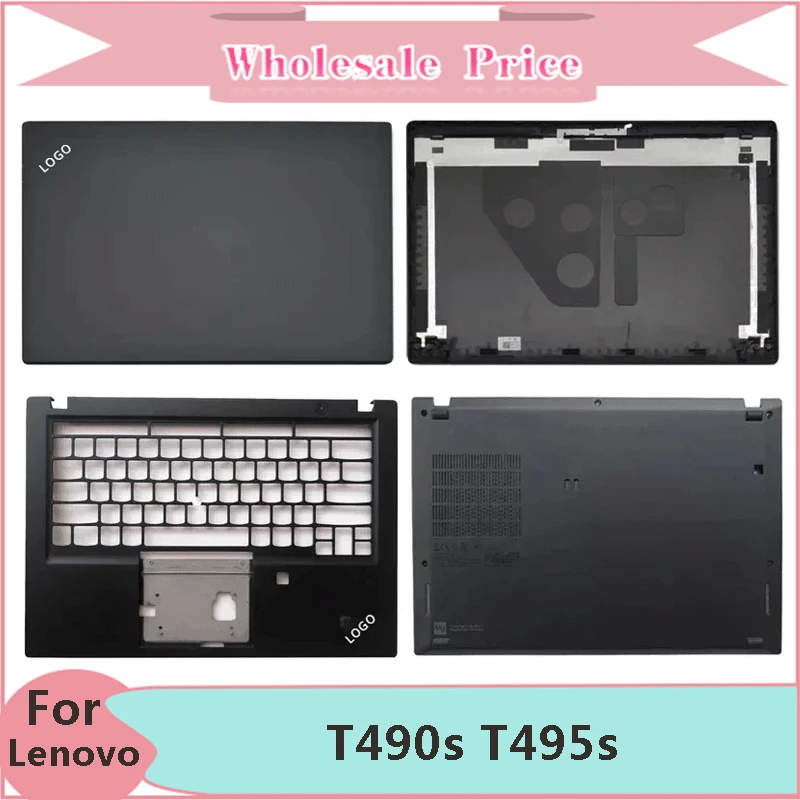 

New Original For Lenovo ThinkPad T490s T495s Laptop LCD Back Cover Front Bezel Upper Palmrest Bottom Base Case Keyboard Hinges