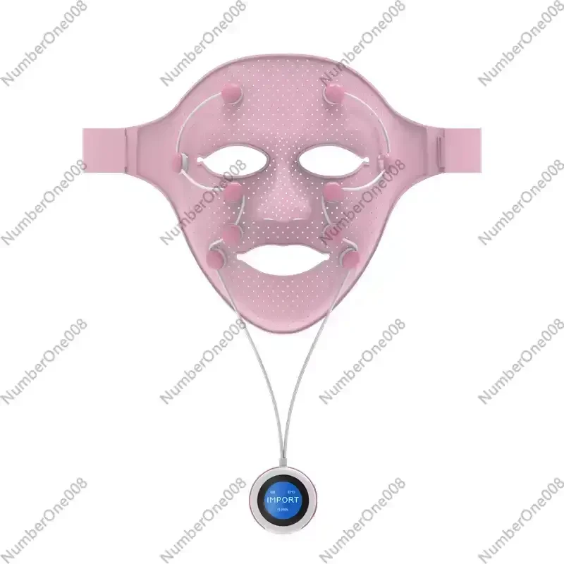 

Beauty Mask Instrument, EMS Microcurrent Face Massager Silicone Mask for Essence Introduction and Skin Firming