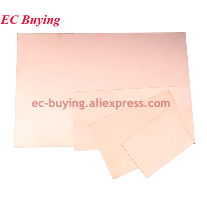 1Pc-2Pc PF‌ Bakelite Single Sided PCB 20*30CM 15*20 12*18 10*20 10*15 7*10 5*10 Epoxy Copper Clad Plate Laminate Laminating DIY