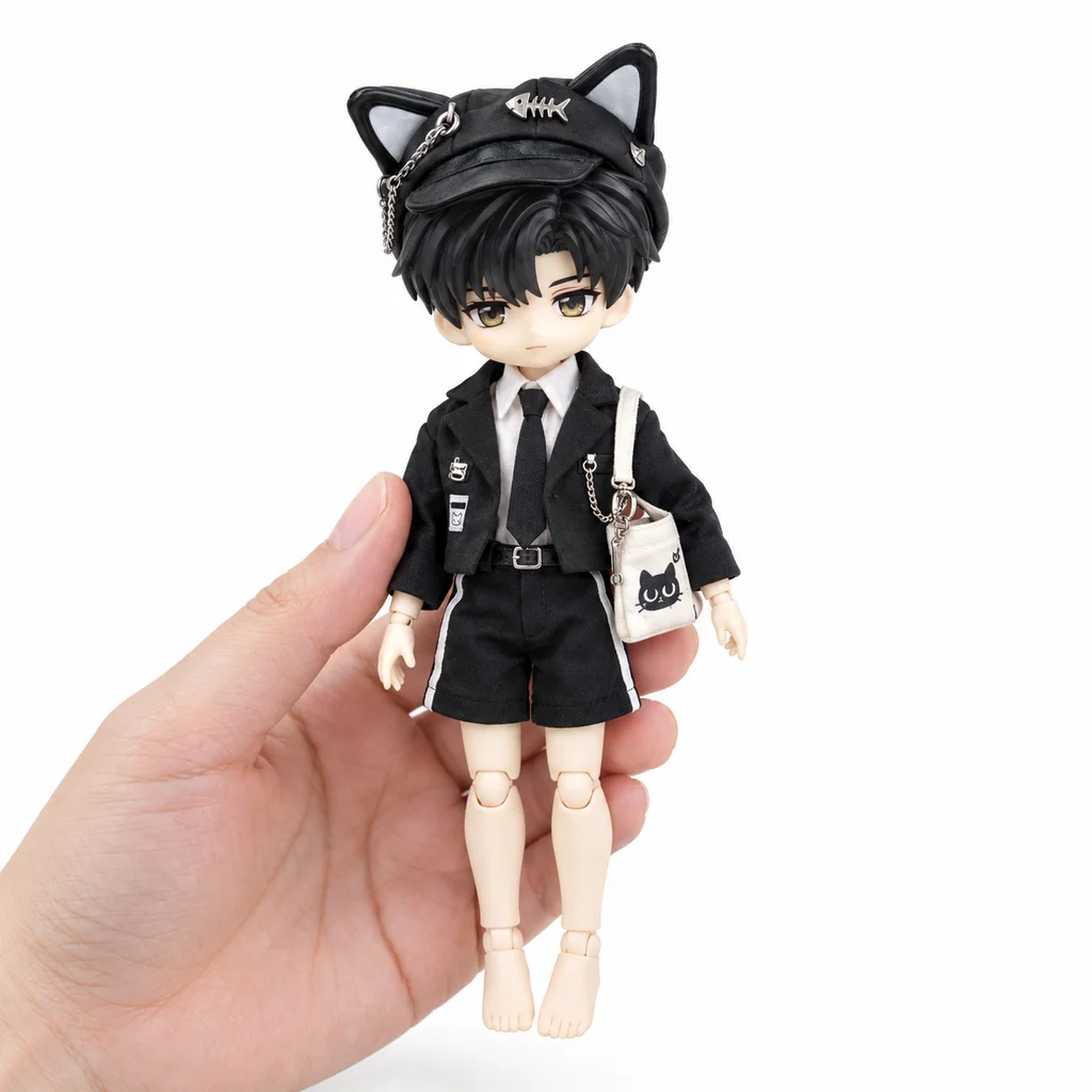 OB11 Doll Clothes Gentleman Suit Uniform Ah Si 2 Fairy Body 12 Points BJD Cool And Handsome P9 P10 Fashion Plush