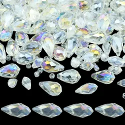 White AB Colorful Teardrop Austrian Crystal Spacer Loose Beads 5/6/8mm For Jewelry DIY Earrings Bracelets Pendants Accessories