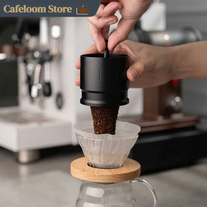 Feepie Muyun Series Coffee Dosing Cup 58mm Coffee Powder Catch Container Universal Espresso Pour Over Coffee Dosing Jar