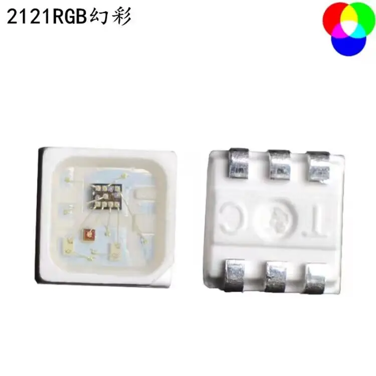 2121 WS2812B RGB SK6812MINI-E 2121 2020  SMD Pixel LED Chip Reverse Mount Individually Addressable Full Color DC5V