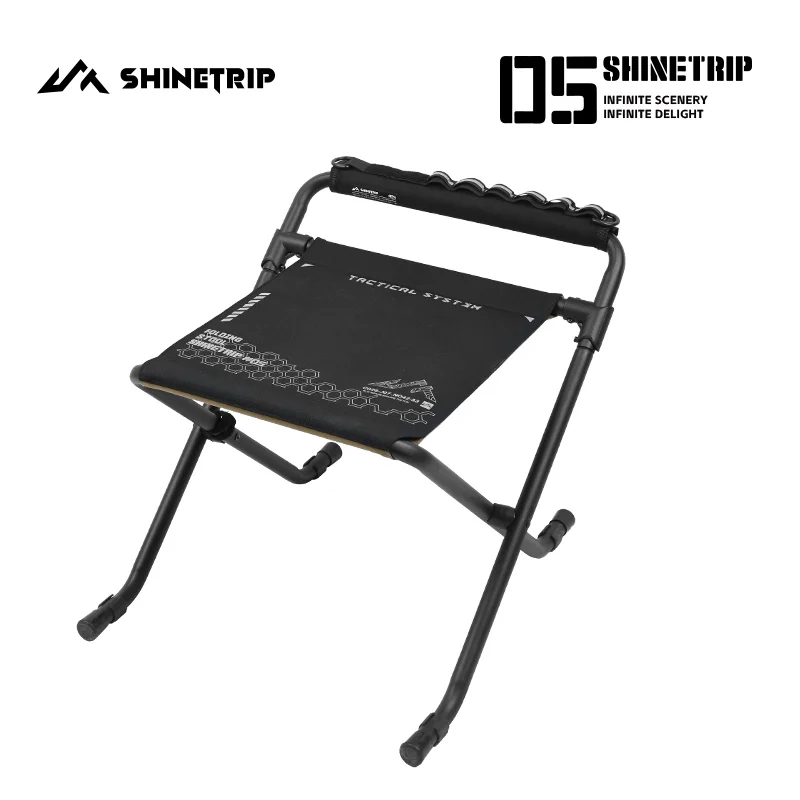 Ultra Portable Folding Chair ShineTrip Carbon Steel Folding Chair with Adjustable Height Multi-Position Outdoor Seat for Camping