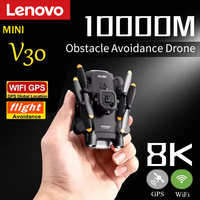 Lenovo 4DRC V30 Mini Drone 5G 8K HD Dual Camera GPS FPV Drones Profesional 5 Sided Obstacle Avoidance Drone RC 10000M