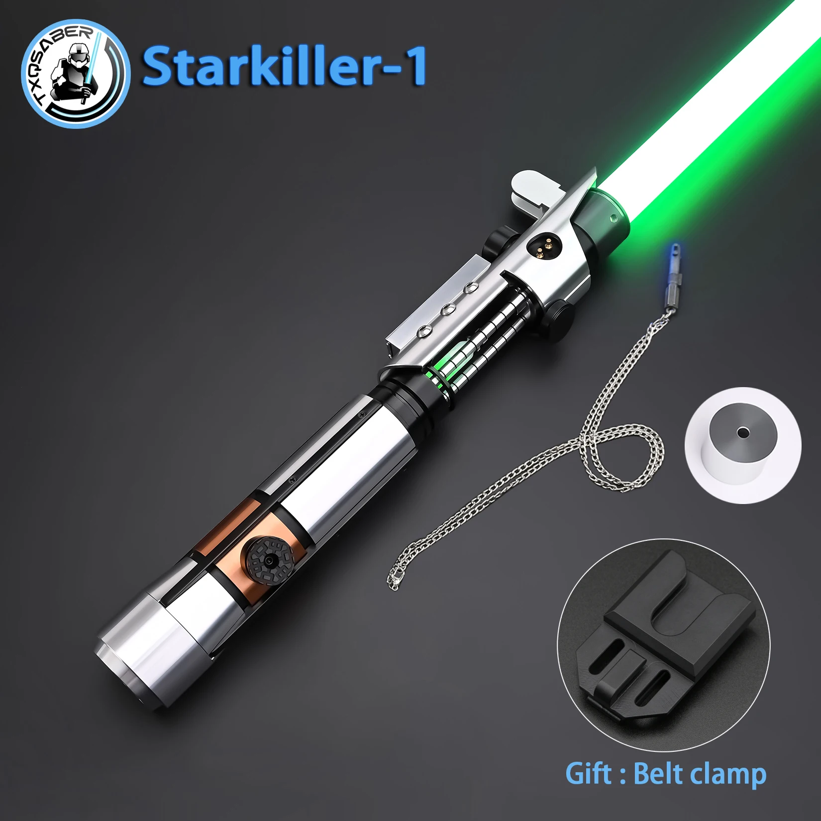 TXQSTUDIO световой меч Starkiller реплика гладкий поворотный световой меч SDRGB NeoPixel металлическая рукоять для взрослых косплей подарок тяжелый дуэль