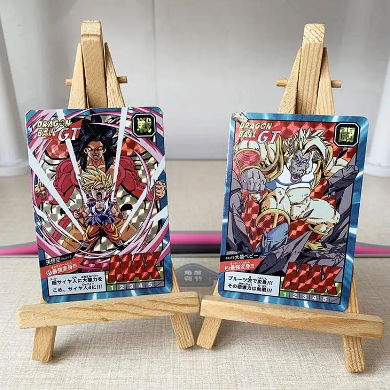 Cartes Flash Dragon Ball Z à Carreaux Super Saisuperb Fierce NingGoku Gohan Vegeta, Jeu de Collection Anime, Jouet Cadeau, 8 Pièces/Ensemble