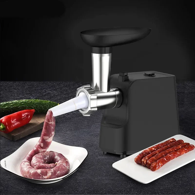 Picadora de carne multifuncional para el hogar, máquina de llenado de salchichas eléctrica para cocina, mesa de carne picada, salchicha pequeña