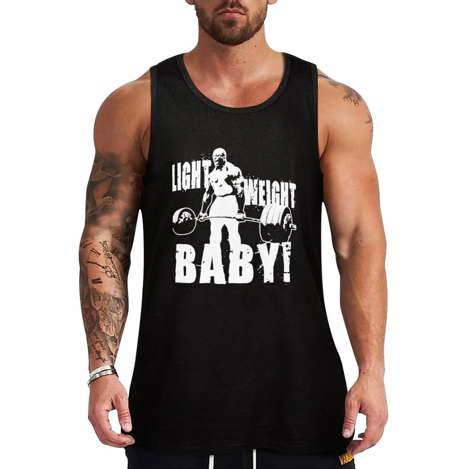 

Light Weight Baby! (Ronnie Coleman) Tank Top Male vest t-shirt for men Vest male anime