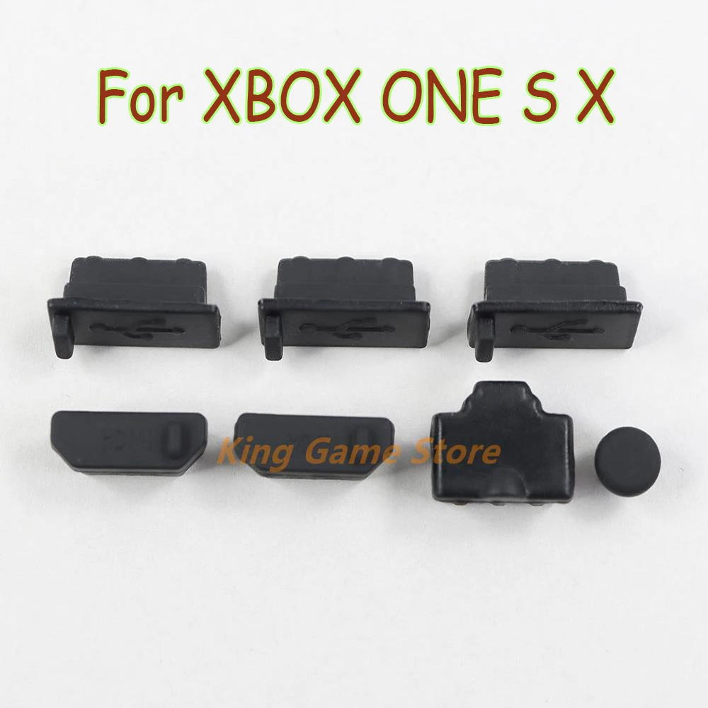 1set Dust Plug for Xbox One X For Xbox one S Console Silicone Dust Proof Cover Stopper Dustproof Kits