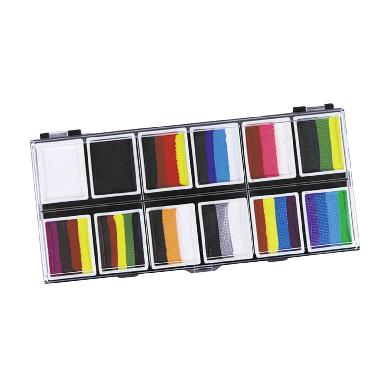 子供用フェイスペイントキット 水で活性化する塗料 ハロウィンコスチュームステージイベント用の安全なメイクアップパレット