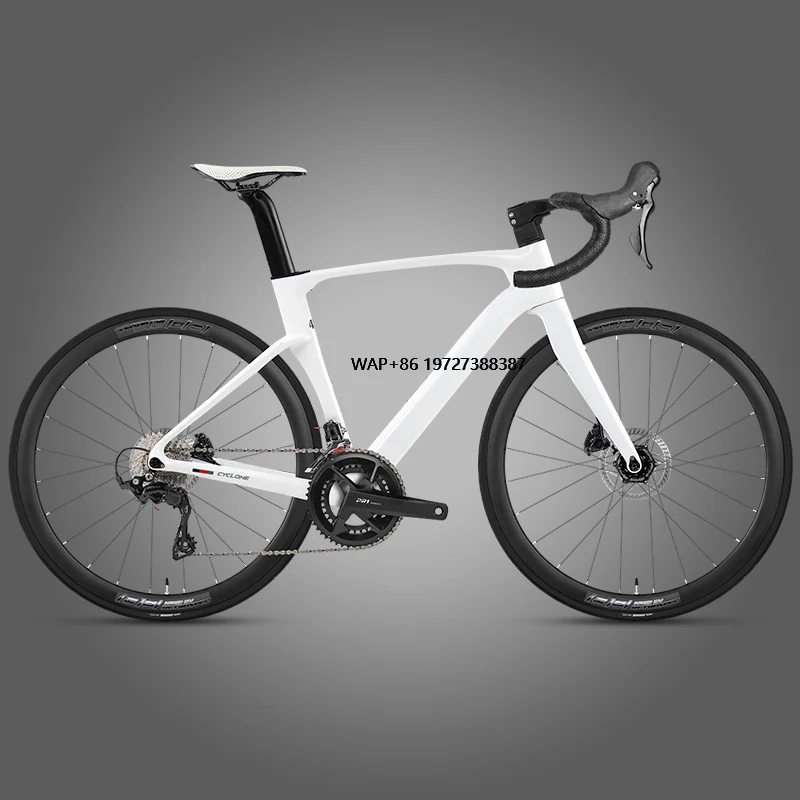 

2025 New Upgrade Factory Price Carbon Fiber CYCLONE-3rd Road Bicycle 105/R7120 -2*12S Hydr Alloy Rim 700C Wheel