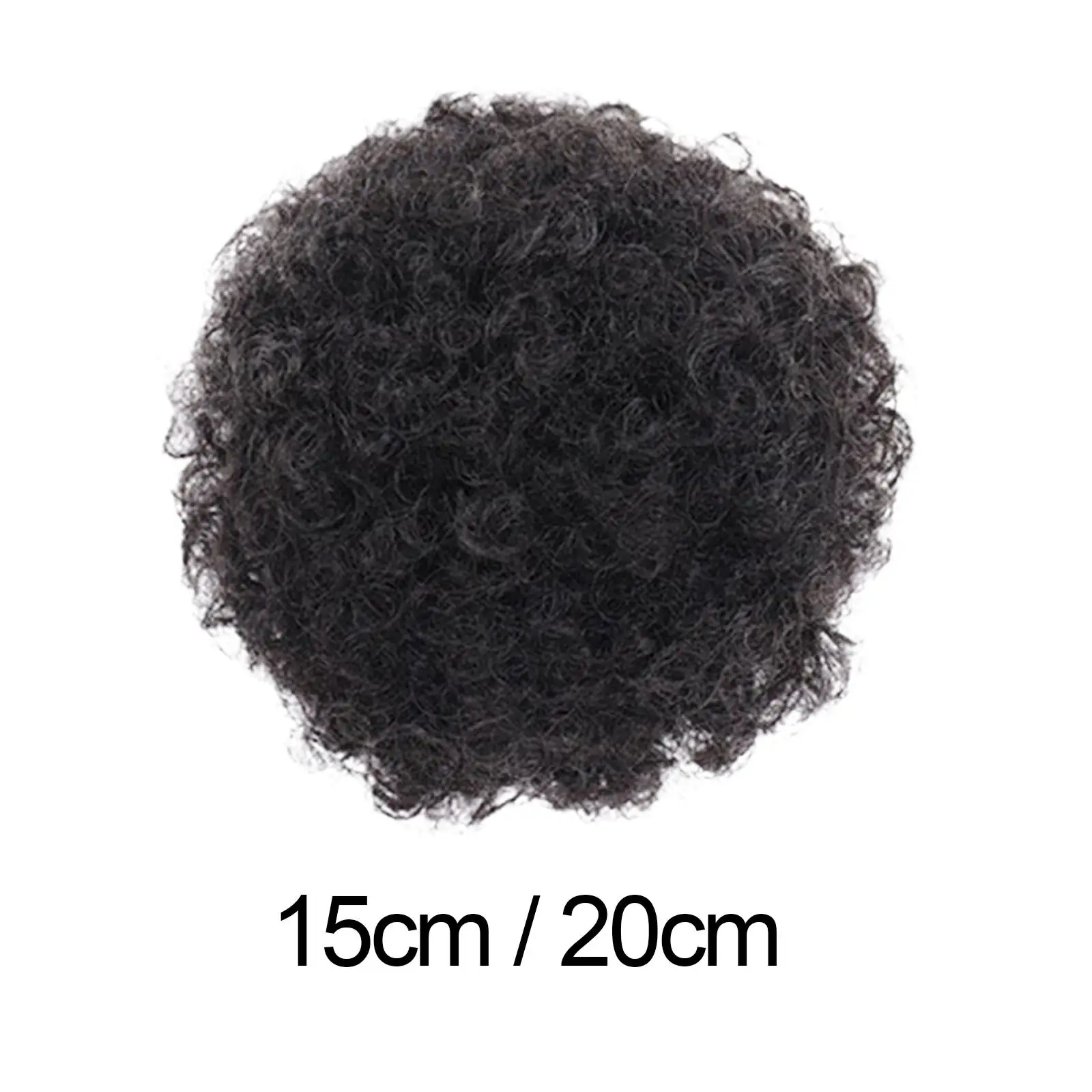 

Afro Hair Bun Breathable Hair Accessory Easy to Wear Synthetic Lightweight Fashion Hairpieces for Cosplay Anniversary Dating