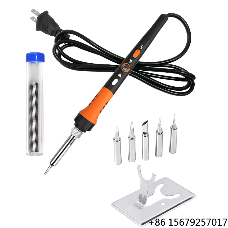 Factory Direct Supply Soldering Iron Kit 8 in 1 110-240V  60W Adjustable Temperature Soldering Iron for DIY or Phone Repair