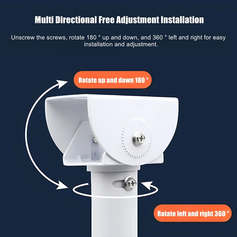 Security Camera Mount Holder Made of Aluminum Alloy for CCTV IP Dome Cameras 180 Degree Rotatable Wall Ceiling Installation
