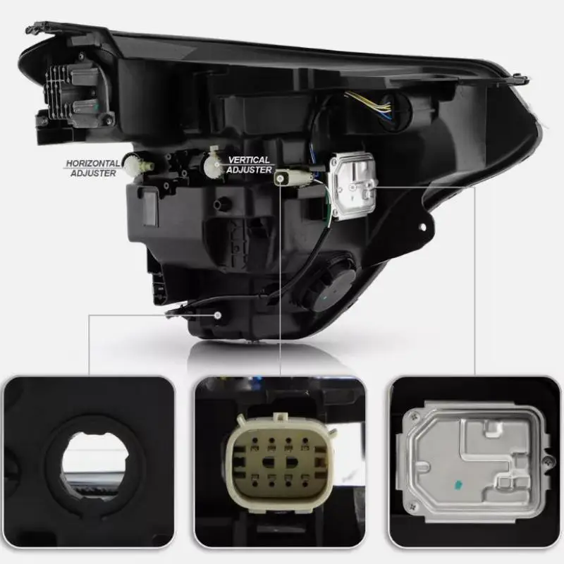 ل تشيفي تراكس 2024-2025 LED مجموعة مصابيح أمامية رئيس مصباح DRL النهار تشغيل أضواء اكسسوارات السيارات #2