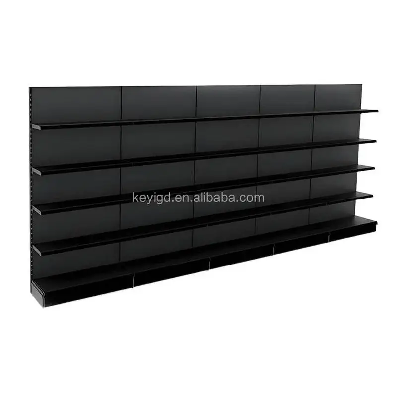 custom.Factory Price Multi Layers Steel Supermarket Shelf High Quality Metal Double Single Sided Fixed Store Used Display Shelve