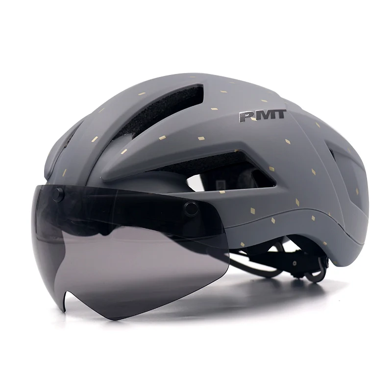 

PMT Bicycle Helmet Racing Road MTB Bike Hat With Cycling Glasses Pneumatic Integrated Aerodynamics Wind Breathable Men Women