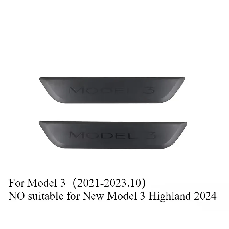 Rear Door Sill for Tesla Model 3 Y ABS Welcome Pedal Stickers Protection Strip Decoration Wrap Cover Car Accessories 2017-2023