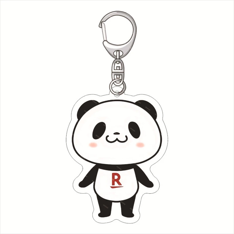 2024 New Anime Animation Prison Okaimono Panda Shopping Panda Cute Gift Key Chain Acrylic Character Akuten Ipcontent Pendant