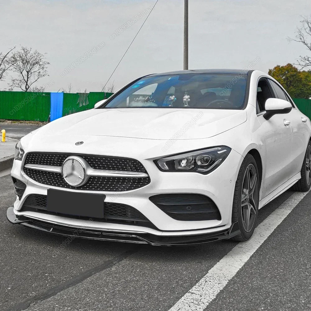 

Car Front Bumper Lip Diffuser Splitter For Mercedes Benz CLA Class C118 W118 X118 CLA180 200 220 250 CLA35 CLA45 AMG 2019-2023