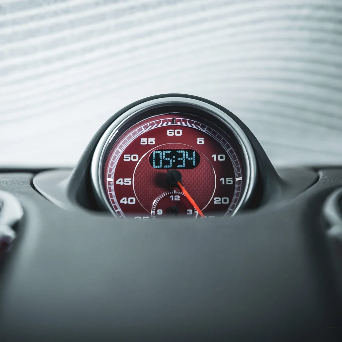Car Accessories For Porsche 718 Stopwatch 2016-2023 Decoration Clock Time Car Interior Center Dashboard Plug Play