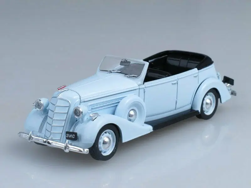 DeAGOSTINI-ZIS-102 de modelos 1/43 a escala 1939, vehículo Phaeton Cabriolet soviético URSS, coches fundidos a presión para regalo de colección,