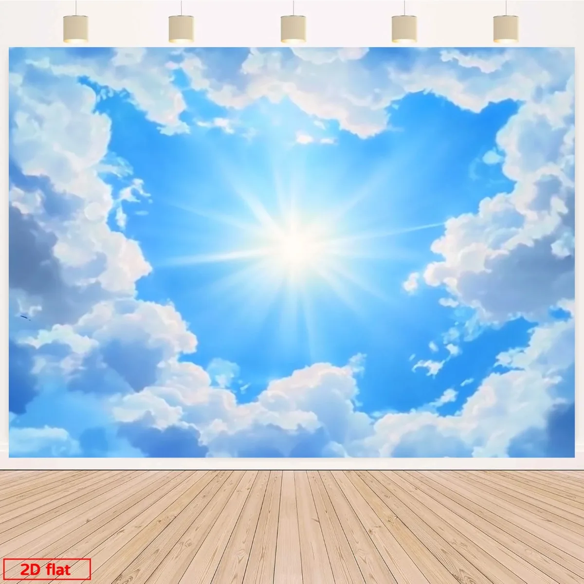 Large Blue Sky Cloudscape Tapestry Wall Hanging Sunlight Abstract Nature Decor Modern Bedroom Living Room Wall Art