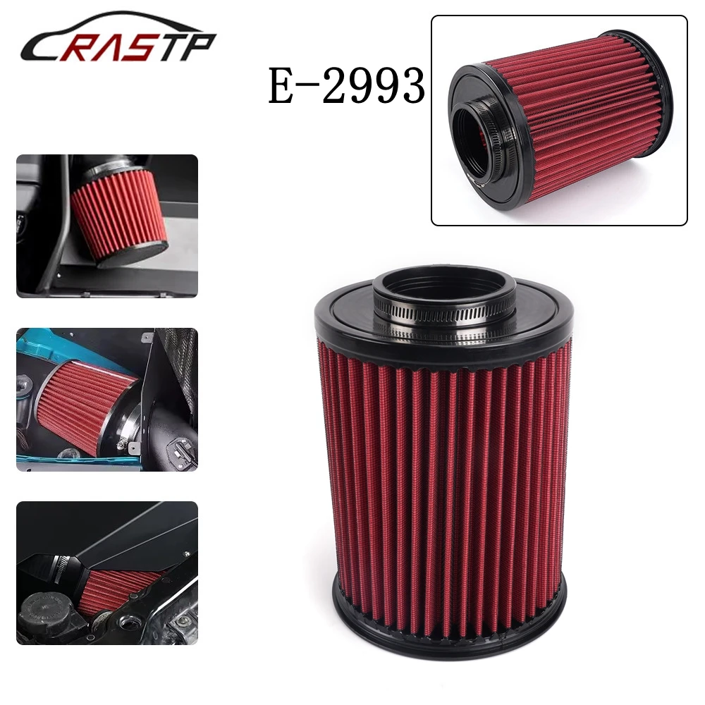 RASTP-70MM High Flow Car Air Intake Filter E-2993 Cold Air Intake Air Filter For Ford Focus Escape MKC RS-OFI106