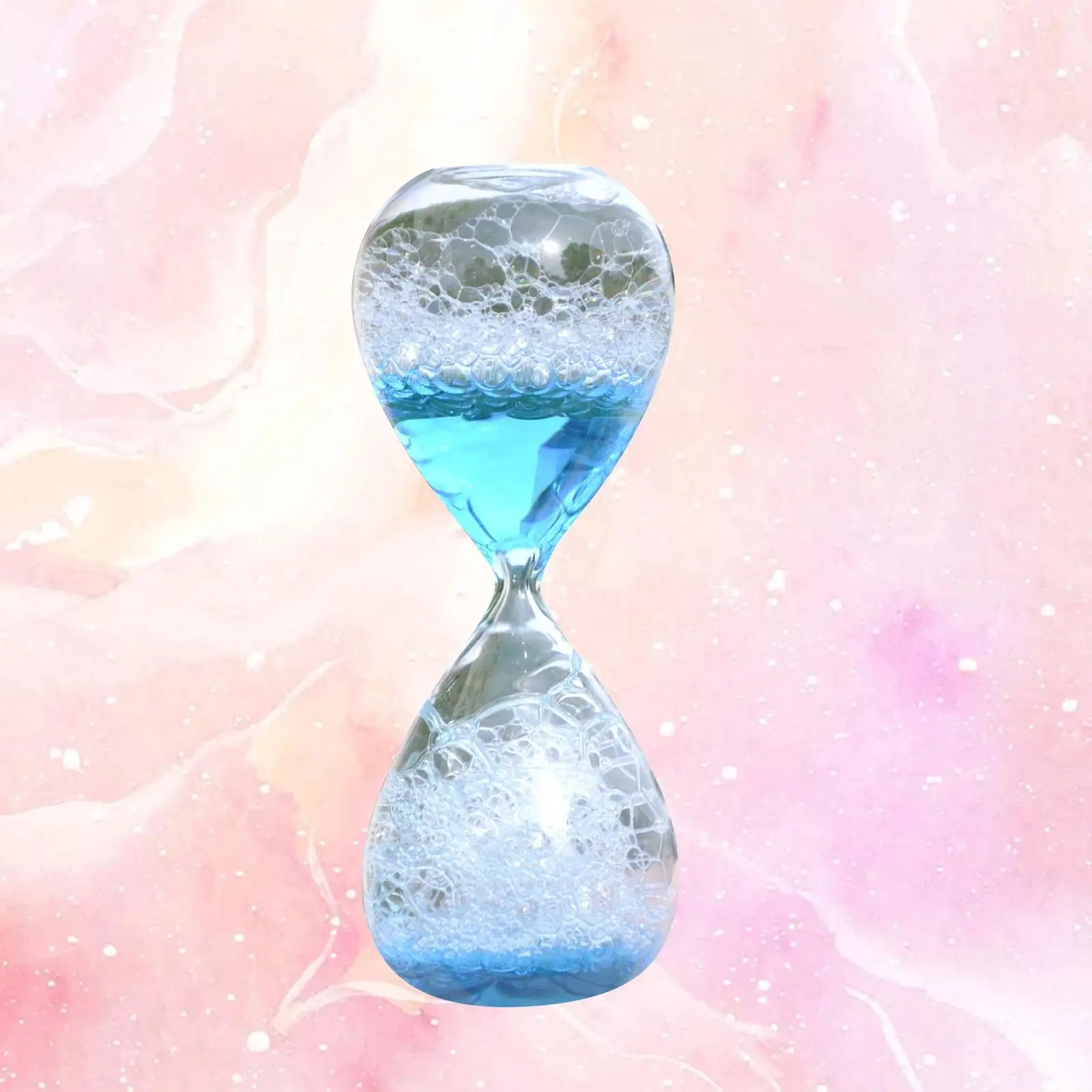 Dream Bubble Hourglass Birthday Present Glass Liquid Crystal