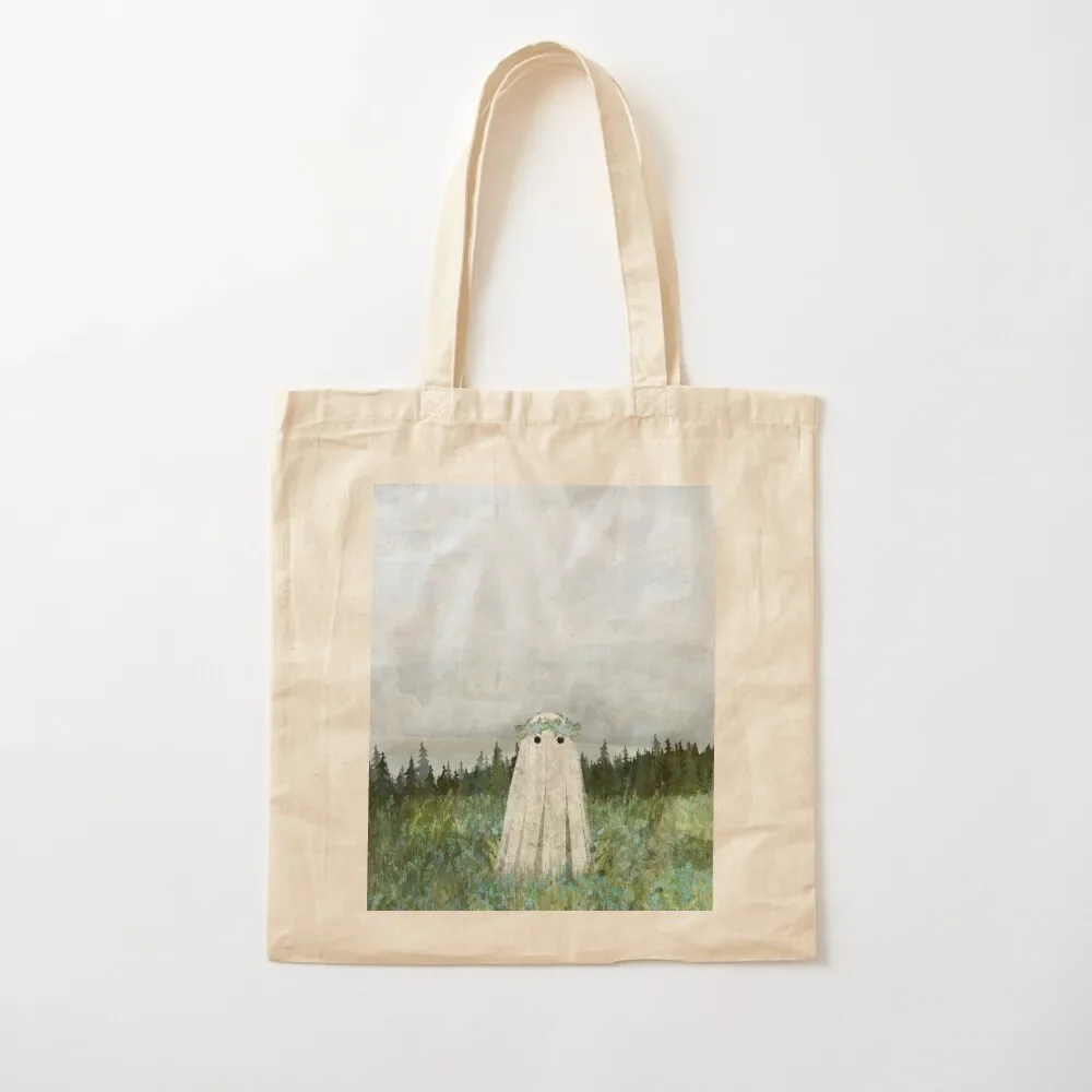 

Forget me not meadow Tote Bag shopping trolley bag foldable reusable bag Canvas stote Shopper