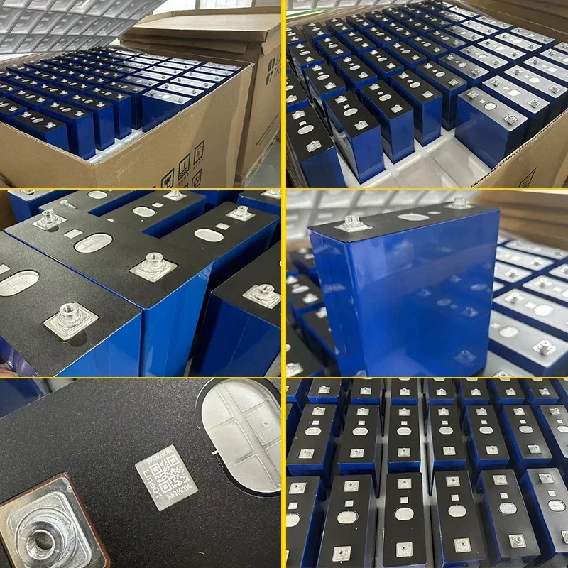 8 Buah Baterai Lifepo4 3.2V 320Ah Kelas A 3C Daya Tinggi DIY 12V 24V Mobil Listrik Perahu RV Inverter Rumah Energi Angin Surya Bebas Pajak