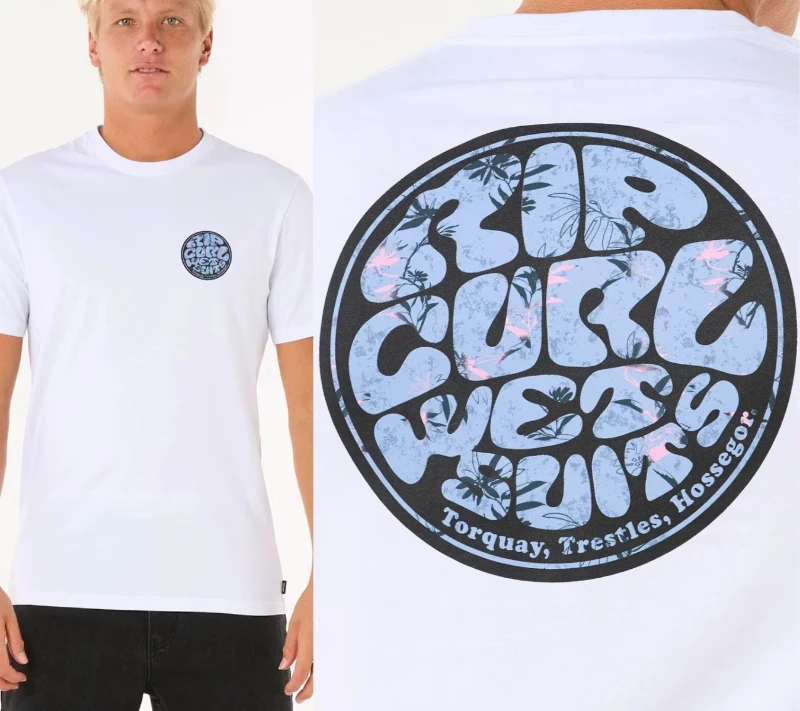 25 novedad de verano Surf Revival Sunsets camiseta Rip Curl hombres camisetas Overszied Y2k transpirable algodón alta calidad camisetas masculinas Top camisetas