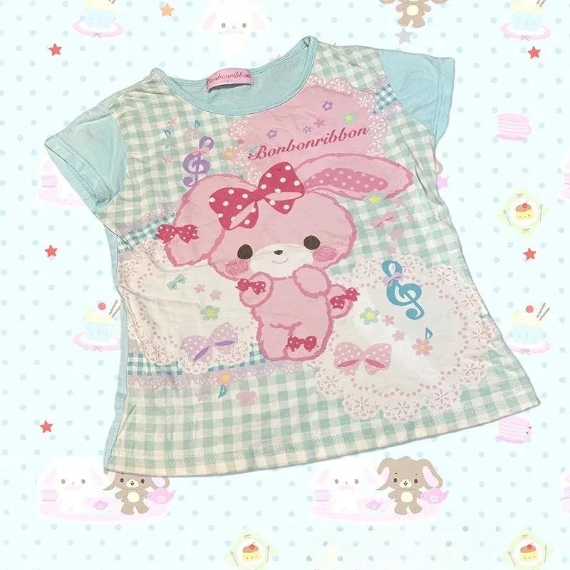 

Japanese Camisetas Y2k Tops Sweet T Shirts Women's Clothing Cartoon Print Cute Tees 2025 Ropa Mujer Fashion Casual Summer Tshirt