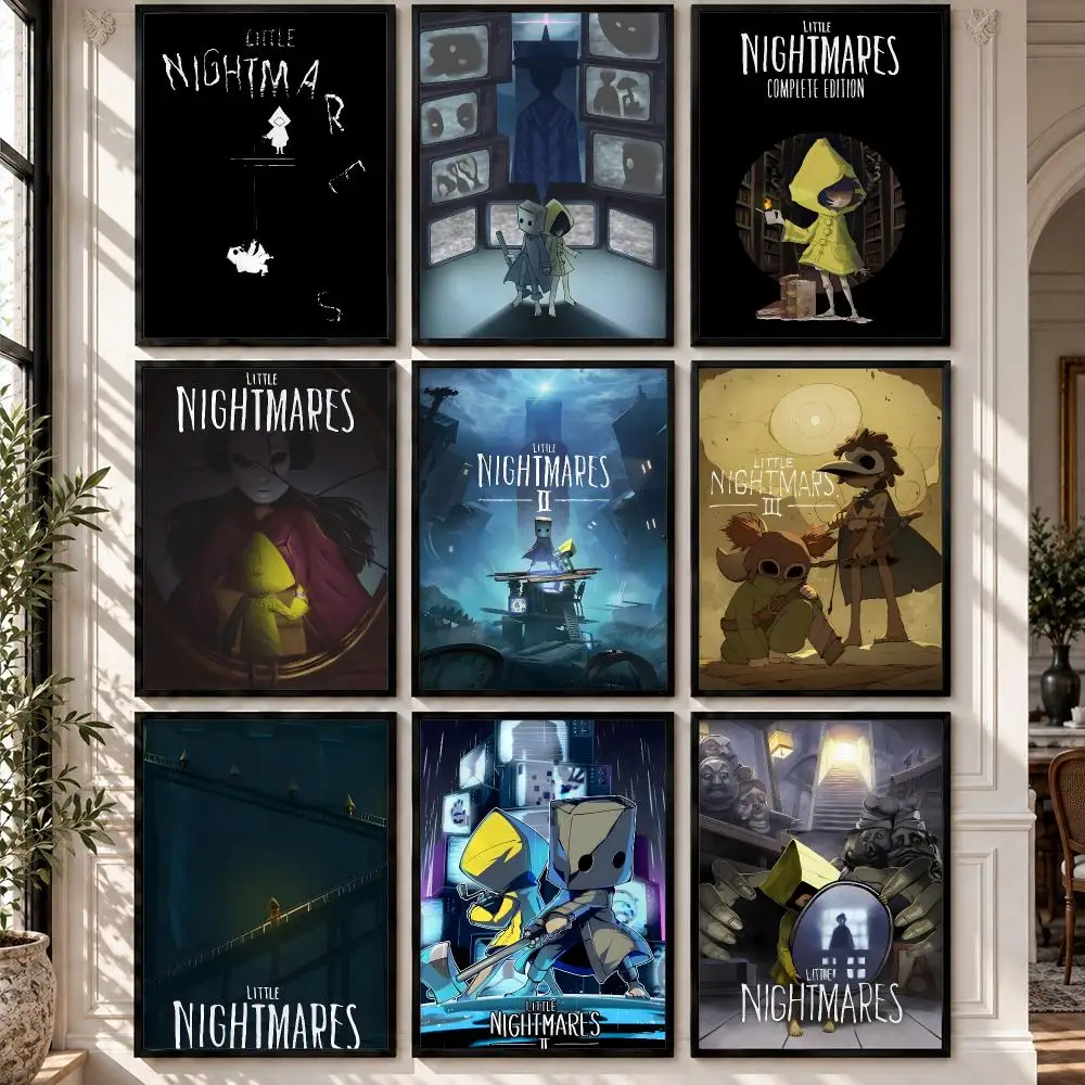 game Little Nightmares Poster HD Poster Peel Stick Waterproof Wall Art Print Bedroom Living Room Modern Decor Gift