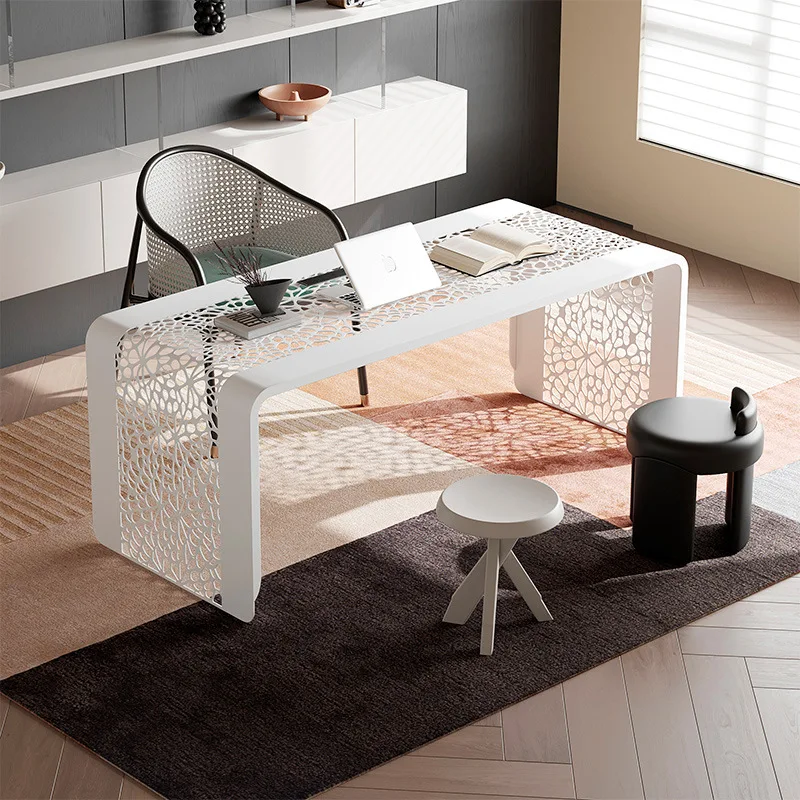 Light luxury designer restaurant dining computer outdoor anti-rust rectangular desk desk