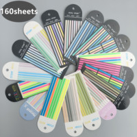 160 Sheets Transparent Sticky Notes Self-Adhesive Reading Annotation for Books Notepad Bookmarks  Memo Pad Index Tabs