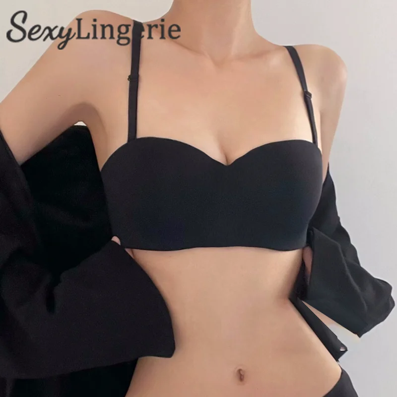 Sexy Invisible Bra for Women Wireless Strapless Bra Seamless Women Underwear Push Up Lingerie Gathered Without Steel Ring