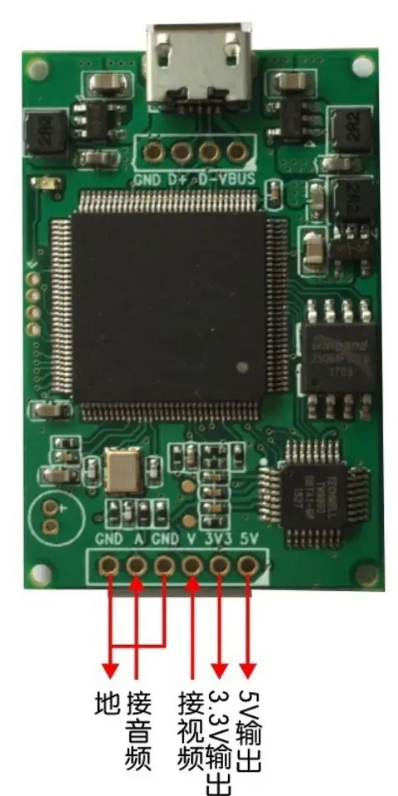 Video New Capture Card AV Signal To USB Camera H264 Hardware Encoding UVC Free Drive OTG