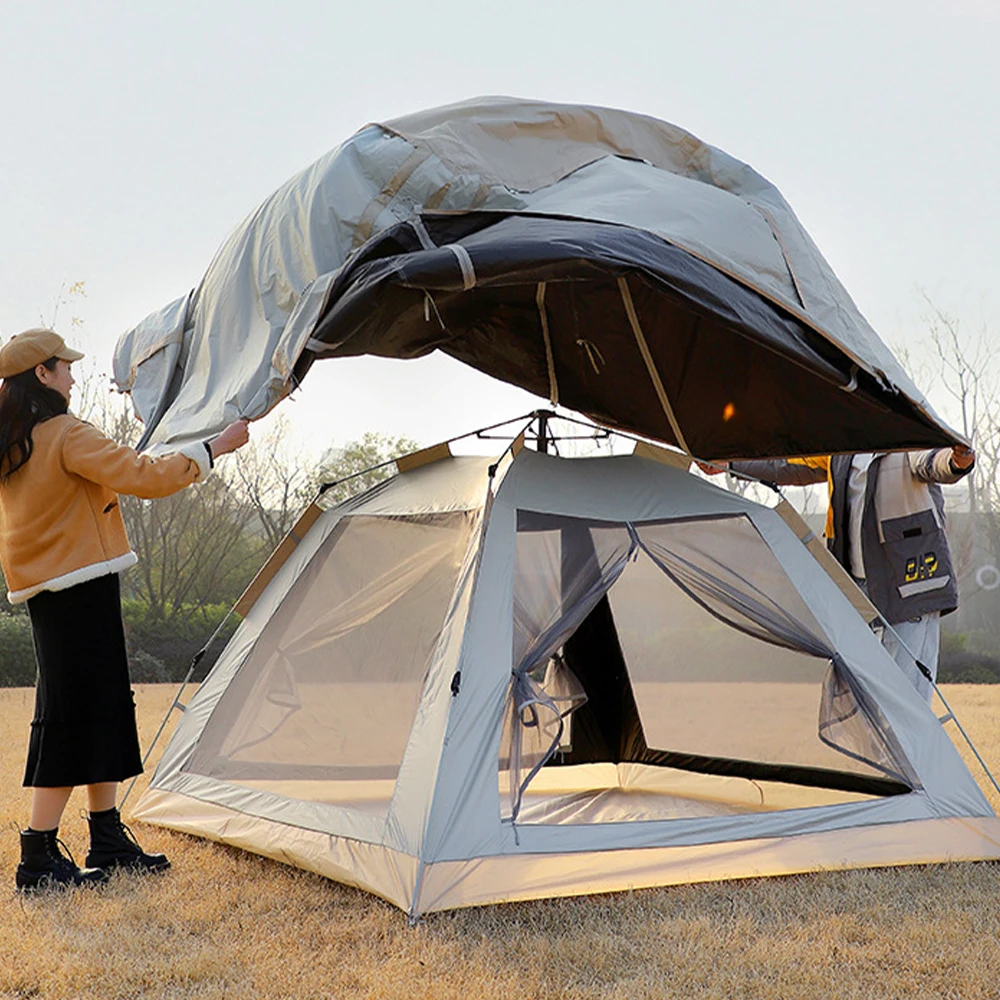 

Modification UV Protection Waterproof Double Layer Oxford Automatic Ultralight Popup Camping Tent for Outdoor