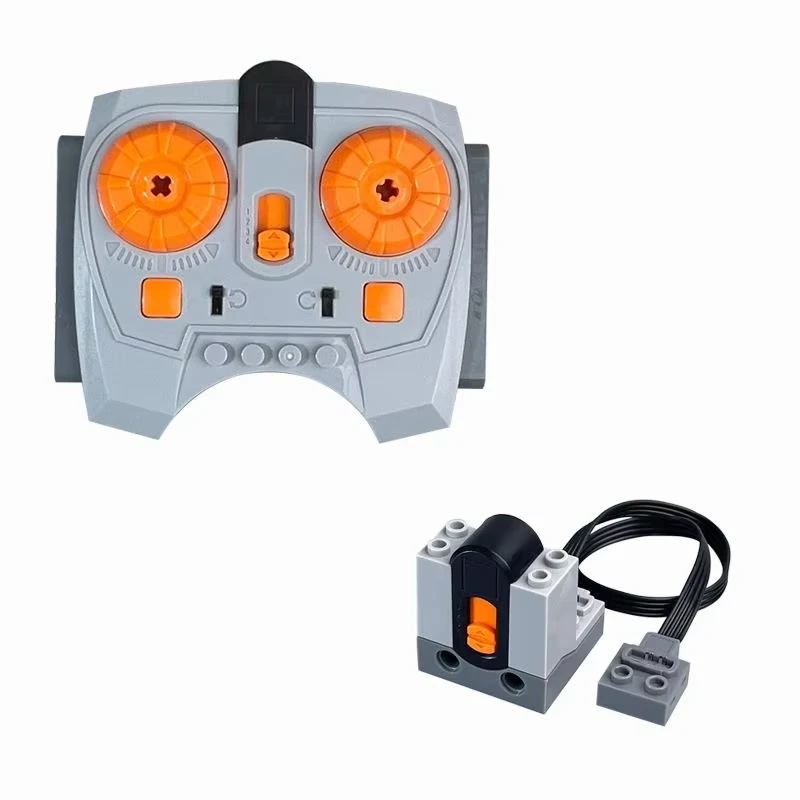 Control remoto de bloques de construcción para bloques de construcción MOC, coches de control remoto, juguetes DIY, controlador de velocidad de 2,4g + receptor infrarrojo