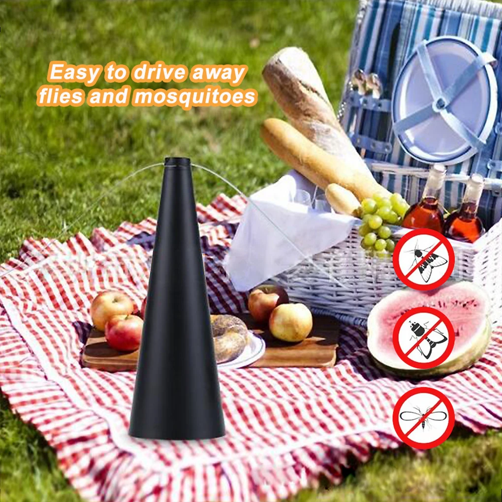 Outdoor Fly Bug Repeller Camping Portable Dining Table Pest Control Fan Insect Home Electric Food Protector Gold