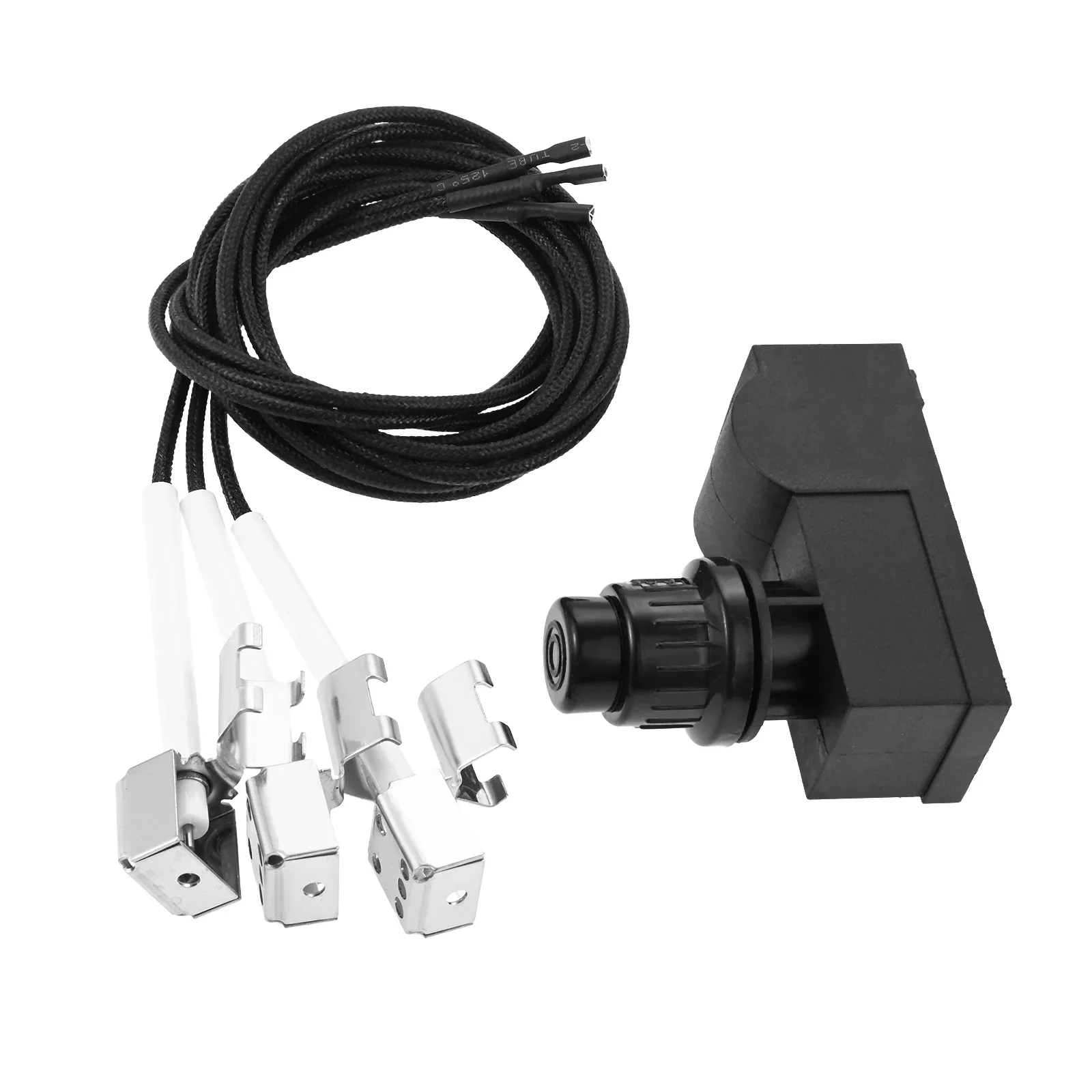 Grill Igniters for Charbroil Ignitor Replacement Kit 3 Outlets AAA Battery Push Button Electronic Ignition Module with Wires