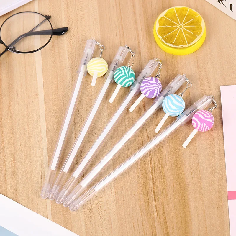 

24PCS Korean Creative Lollipop Gel Pens Student Writing Pen Office Signature Pen Stationery