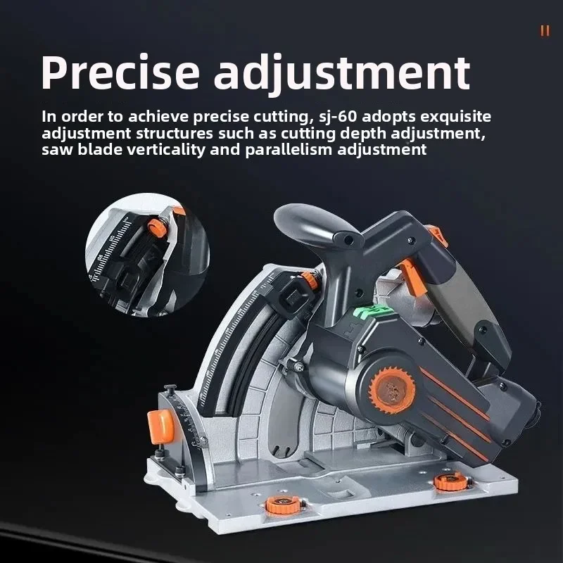 Brushless motor electric track wood woodworking guide cutting saw