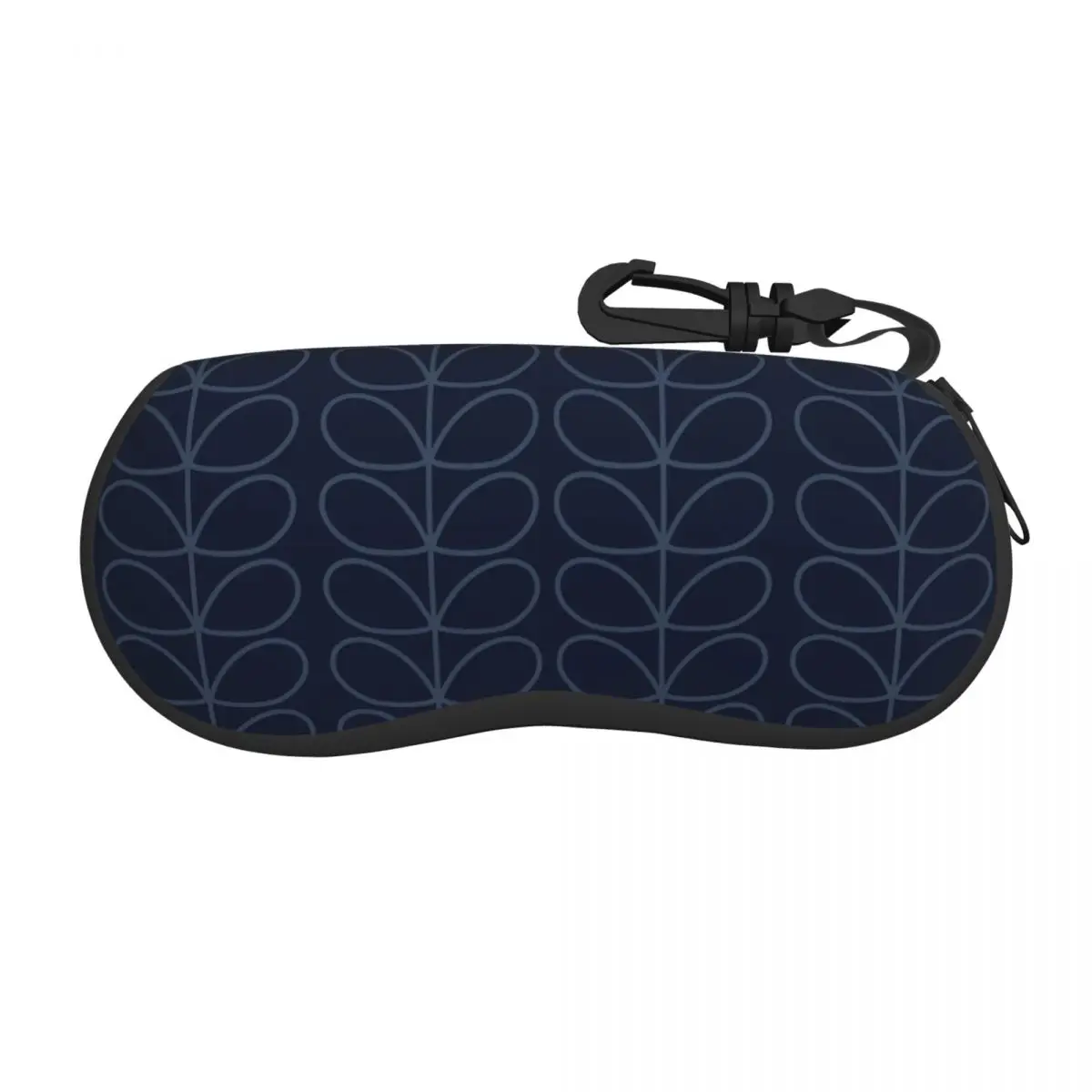 Custom Linear Stem Print Graphic Aesthetic Indigo Shell Eyeglasses Case Women Men Orla Kiely Glasses Case Sunglasses Box Pouch