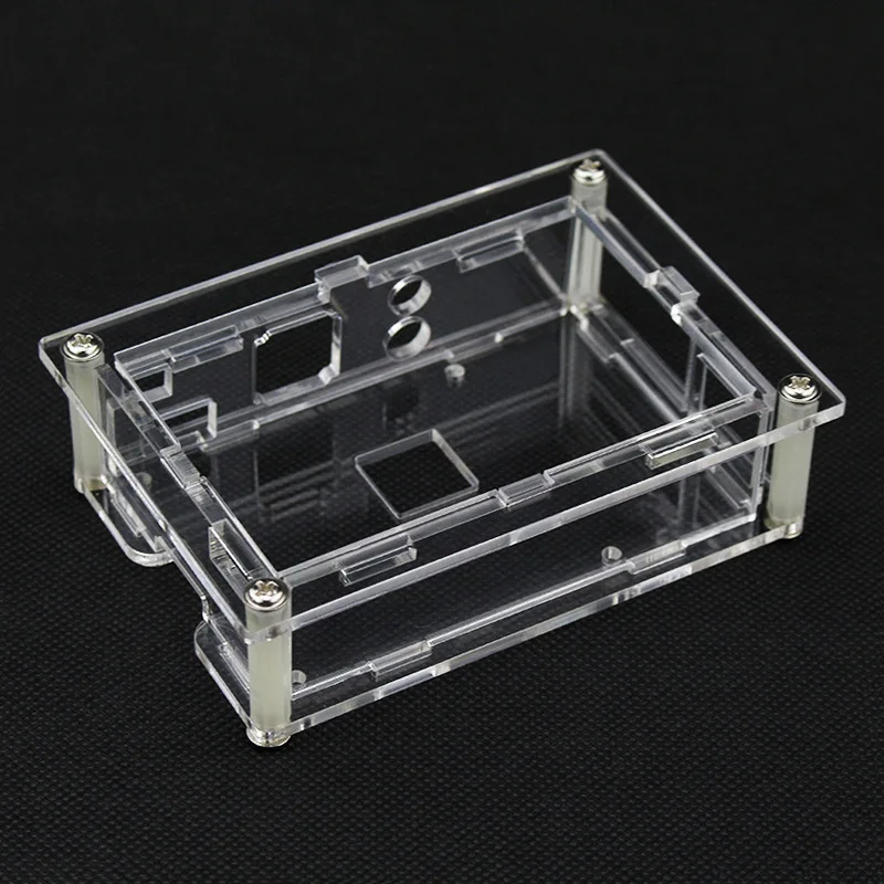 

For Raspberry Pi 3.5 Inch Display Case Acrylic Transparent Protective Shell with HDMI Screen Support for 4B 3B+ 3B