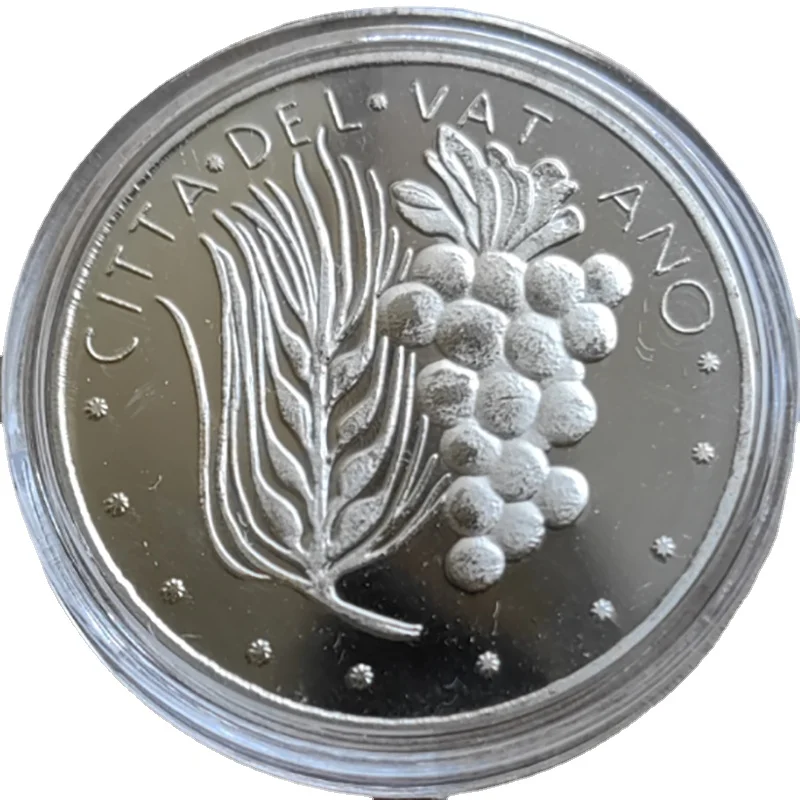 Citta Delvat Ano Commemorative Coins Medallion Silver Plated Grape Wheat Ear Coin 30mm COPY