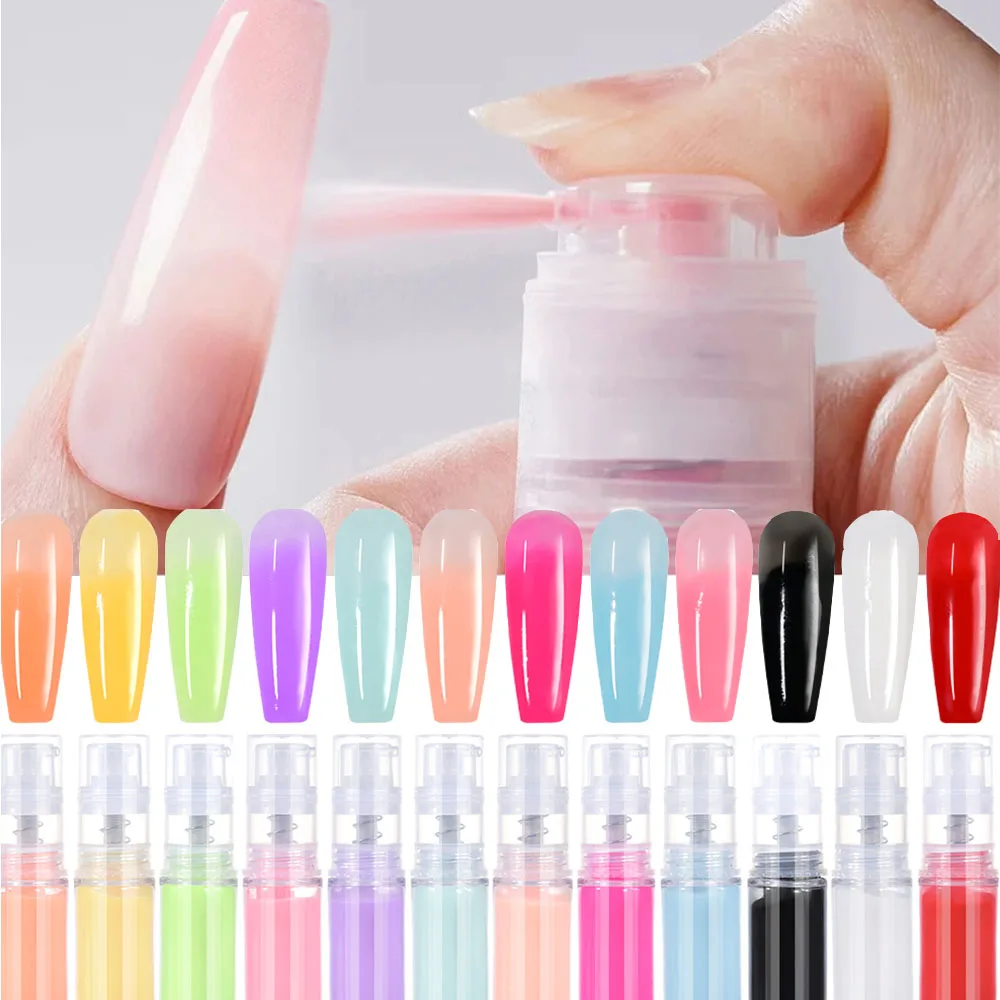 1 Bottle Ombre Spray Powder Nail Art 10g 12 Colors Gradient Effect Nail Spray Pastel Macaron Color Fast Drying Manicure Pigment